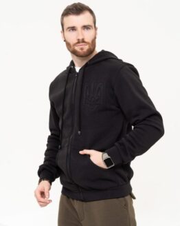 Фото вещи ISSA Plus Кофта (GN-506_black) Мужское, цвет - Чёрный, материал - Хлопок