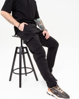 Фото вещи ISSA Plus Штаны спортивные (GN-512_black) Мужское, цвет - Чёрный, материал - Хлопок