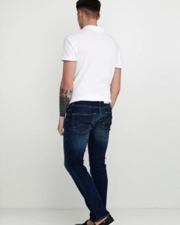 Фото вещи Mustang Jeans Зауженные джинсы (4006130) Мужское цвет - Тёмно-синий материал - Хлопок