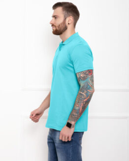 Фото вещи ISSA Plus Поло (GN4-41_lightblue) Мужское, цвет - Голубой, материал - Хлопок