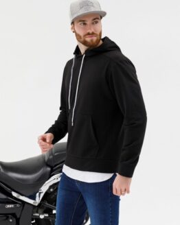 Фото вещи ISSA Plus Худи (SG-17_black) Мужское, цвет - Чёрный, материал - Хлопок