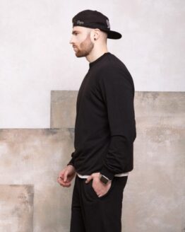 Фото вещи ISSA Plus Свитшот (GN-419_black) Мужское, цвет - Чёрный, материал - Хлопок