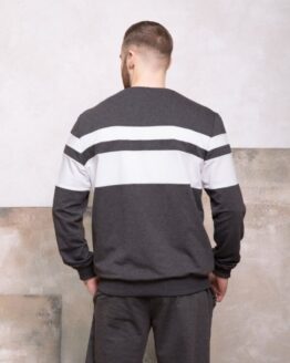 Фото вещи ISSA Plus Свитшот (GN-413_darkgray) Мужское, цвет - Серый, материал - Хлопок