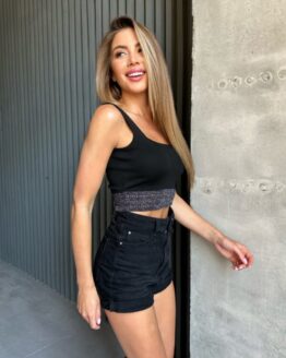 Фото вещи ISSA Plus Топ (WN20-523_black) Женское, цвет - Чёрный, материал - Полиамид