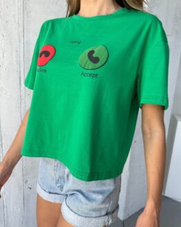 Фото вещи ISSA Plus Футболка (WN20-505_green) Женское, цвет - Зелёный, материал - Полиэстер