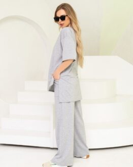 Фото вещи ISSA Plus Спортивный костюм (13719_lightgray) Женское, цвет - Серый, материал - Хлопок