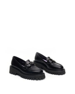 Фото вещи Alex Bell Лоферы (1170046) Женское, цвет - Чёрный, материал - Кожа