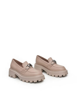 Фото вещи Alex Bell Лоферы (1170087) Женское, цвет - Бежевый, материал - Кожа