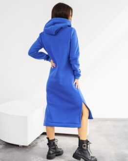 Фото вещи ISSA Plus Платье миди (11104__electrician) Женское, цвет - Синий, материал - Хлопок