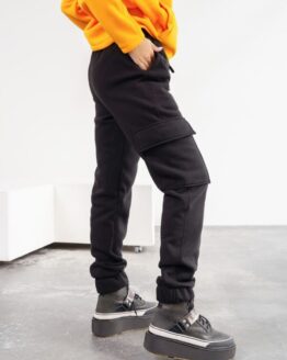 Фото вещи ISSA Plus Штаны спортивные (13565_black) Женское, цвет - Чёрный, материал - Хлопок