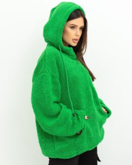 Фото вещи ISSA Plus Худи (13619_green) Женское, цвет - Зелёный, материал - Шерсть