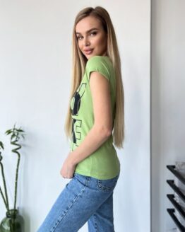 Фото вещи ISSA Plus Футболка (WN20-432_lightgreen) Женское, цвет - Салатовый, материал - Хлопок