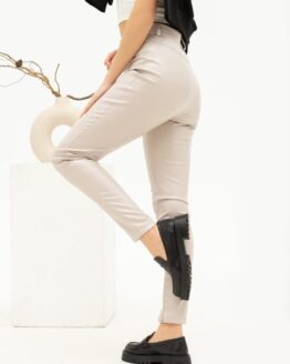 Фото вещи ISSA Plus Брюки повседневные (SA-451_lightgray) Женское цвет - Серый материал - Искусственная кожа