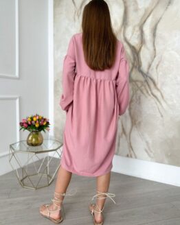 Фото вещи ISSA Plus Платье миди (13817_pink) Женское, цвет - Розовый, материал - Полиэстер