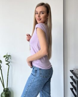 Фото вещи ISSA Plus Футболка (WN20-441_lilac) Женское, цвет - Сиреневый, материал - Хлопок