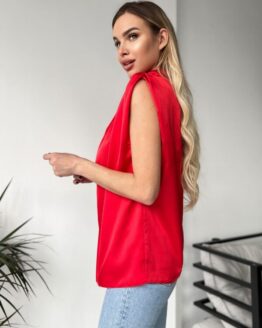 Фото вещи ISSA Plus Блуза (13715_red) Женское, цвет - Красный, материал - Шелк