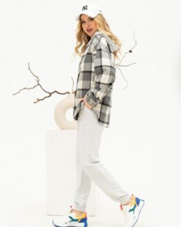 Фото вещи ISSA Plus Костюм (SA-449_lightgray) Женское цвет - Серый материал - Хлопок