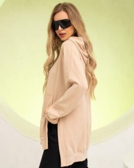 Фото вещи ISSA Plus Худи (13743_beige) Женское, цвет - Бежевый, материал - Хлопок