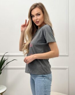 Фото вещи ISSA Plus Футболка (WN20-463_darkgray) Женское, цвет - Серый, материал - Вискоза