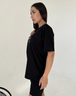 Фото вещи ISSA Plus Футболка (WN20-443_black) Женское, цвет - Чёрный, материал - Хлопок