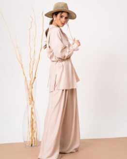 Фото вещи ISSA Plus Костюм (13886_beige) Женское, цвет - Бежевый, материал - Лён