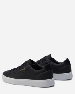 Фото вещи adidas Sleek Originals Кеды низкие (CN608) Женское, цвет - Чёрный, материал - Кожа