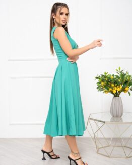 Фото вещи ISSA Plus Платье миди (13944_green) Женское, цвет - Зелёный, материал - Полиэстер