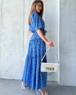 Фото вещи ISSA Plus Платье макси (13975_blue) Женское, цвет - Голубой, материал - Полиэстер