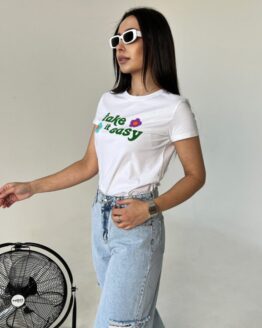 Фото вещи ISSA Plus Футболка (WN20-452_white) Женское, цвет - Белый, материал - Хлопок/вискоза