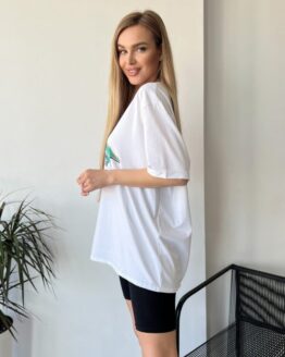 Фото вещи ISSA Plus Футболка (WN20-444_white) Женское, цвет - Белый, материал - Хлопок/вискоза