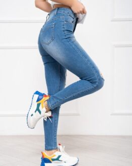 Фото вещи ISSA Plus Скинни джинсы (WN20-485_blue) Женское, цвет - Синий, материал - Хлопок