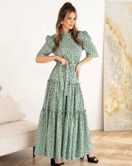 Фото вещи ISSA Plus Платье макси (13975_hacks) Женское, цвет - Хаки, материал - Полиэстер