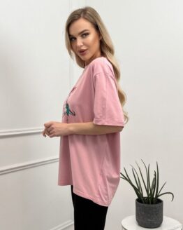 Фото вещи ISSA Plus Футболка (WN20-444_pink) Женское, цвет - Розовый, материал - Хлопок/вискоза