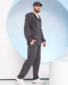 Фото вещи ISSA Plus Спортивный костюм (GN-531_darkgray) Мужское, цвет - Серый, материал - Хлопок/полиэстер