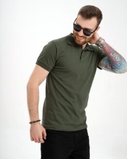 Фото вещи ISSA Plus Поло (GN4-135_khaki) Мужское, цвет - Хаки, материал - Хлопок