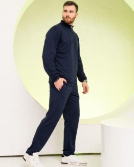 Фото вещи ISSA Plus Спортивный костюм (GN-521_darkblue) Мужское, цвет - Синий, материал - Хлопок/полиэстер