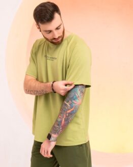 Фото вещи ISSA Plus Футболка (GN-522_olive) Мужское, цвет - Оливковый, материал - Хлопок/полиэстер