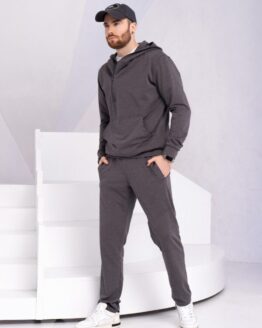 Фото вещи ISSA Plus Спортивный костюм (GN-530_darkgray) Мужское, цвет - Серый, материал - Хлопок/полиэстер