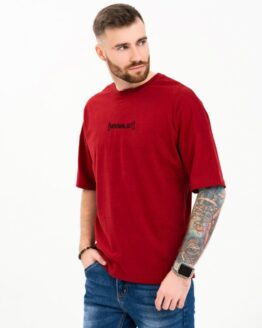 Фото вещи ISSA Plus Футболка (GN4-102_burgundy) Мужское, цвет - Бордовый, материал - Хлопок