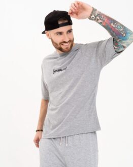 Фото вещи ISSA Plus Футболка (GN4-102_grey) Мужское, цвет - Серый, материал - Хлопок