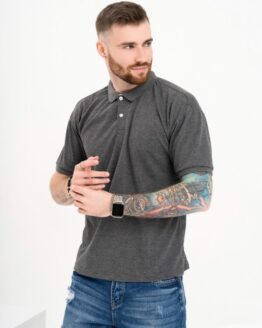 Фото вещи ISSA Plus Поло (GN4-41_darkgray) Мужское, цвет - Серый, материал - Хлопок