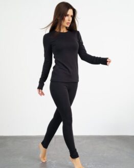 Фото вещи ISSA Plus Термобелье (13571_black) Женское, цвет - Чёрный, материал - Вискоза