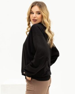 Фото вещи ISSA Plus Свитшот (13705_black) Женское цвет - Чёрный материал - Хлопок/полиэстер