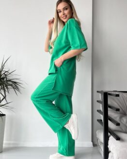 Фото вещи ISSA Plus Спортивный костюм (13719_green) Женское, цвет - Зелёный, материал - Хлопок