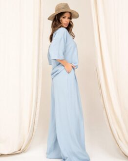 Фото вещи ISSA Plus Костюм (13883_blue) Женское, цвет - Голубой, материал - Лён