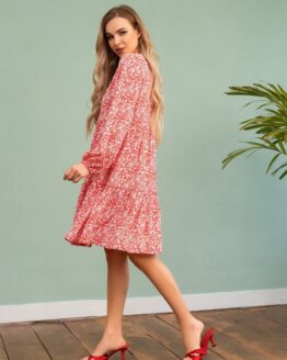 Фото вещи ISSA Plus Платье мини (13735_red) Женское, цвет - Красный, материал - Полиэстер