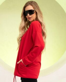 Фото вещи ISSA Plus Свитшот (13733_red) Женское, цвет - Красный, материал - Хлопок