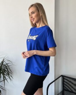 Фото вещи ISSA Plus Футболка (WN20-451_blue) Женское, цвет - Синий, материал - Хлопок/вискоза