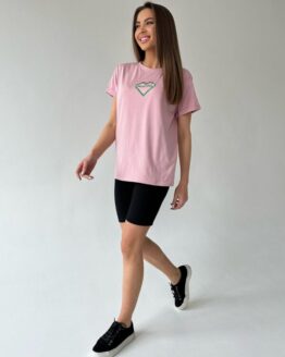 Фото вещи ISSA Plus Футболка (WN20-450_pink) Женское, цвет - Розовый, материал - Хлопок/вискоза