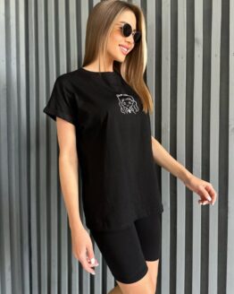 Фото вещи ISSA Plus Футболка (WN20-447_black) Женское, цвет - Чёрный, материал - Вискоза